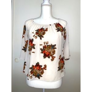 Cute Floral Flowy Top Medium